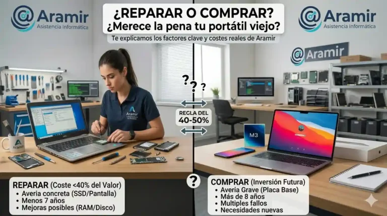 Reparar portatil viejo o comprar uno nuevo
